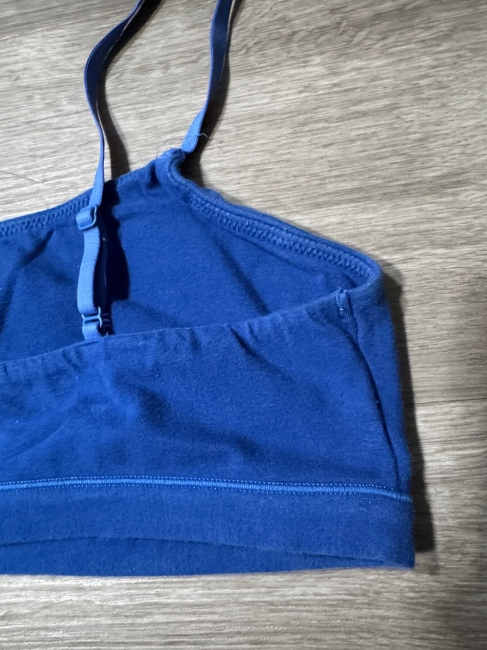 SKIMS Cotton Jersey Scoop Bralette Cobalt - Picture 4 of 6